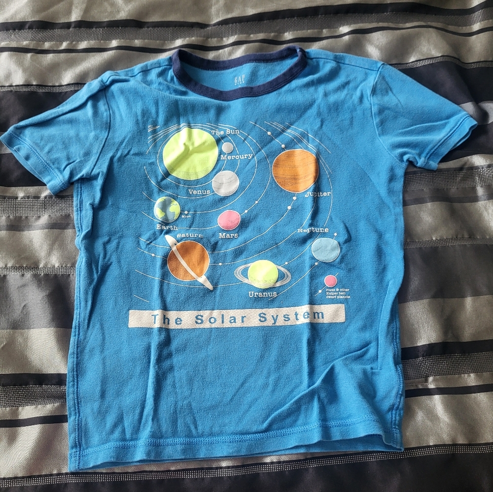 GAP Blue Solar System Short Sleeve Pajama